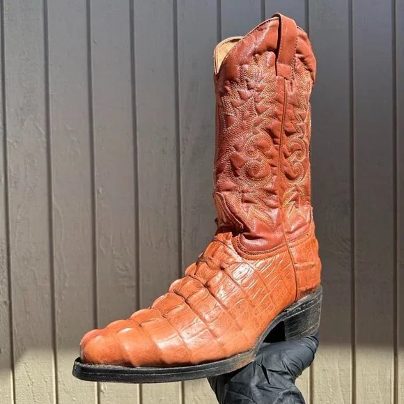 Carreta | Shoes | 53 Imitation Crocodile Tail Western Boot  display picture 2
